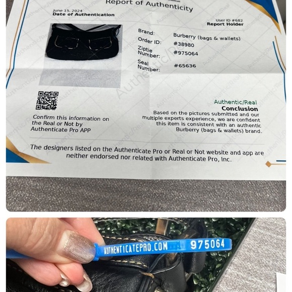 BURBERRY Calfskin Two Front Pocket Shoulder Bag Black - Picture 9 of 11